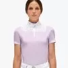 Cavalleria Toscana Pique Zip Show Shirt - Pale Mauve