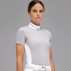 Cavalleria Toscana Revo Tech Knit Back Show Shirt - Light Grey