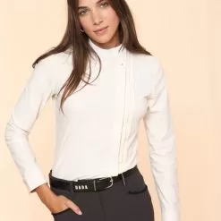 Carlotta Long Sleeve Show Shirt - Chalk Beige