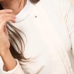 Carlotta Long Sleeve Show Shirt - Chalk Beige -Equestrian Equipment Shop DADA01 5 m