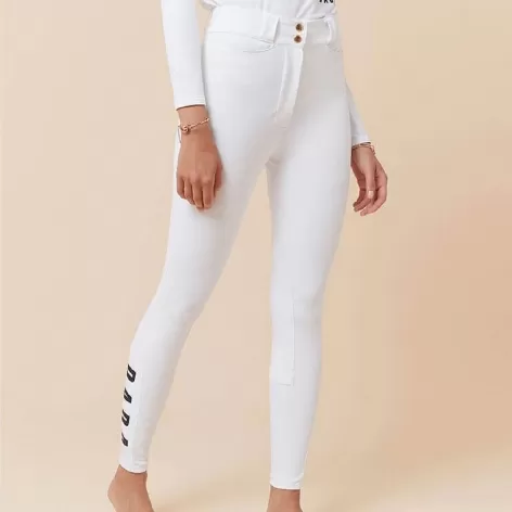 Chacco High Waist Breeches - White 1 Chacco High Waist Breeches - White