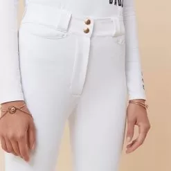 Chacco High Waist Breeches - White 16 Chacco High Waist Breeches - White -Equestrian Equipment Shop DADA04 7 m