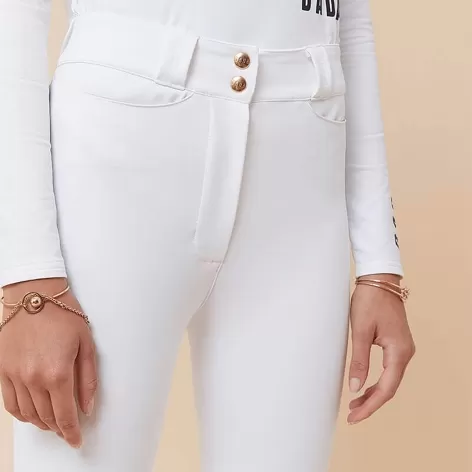 Chacco High Waist Breeches - White 7 Chacco High Waist Breeches - White - Image 7