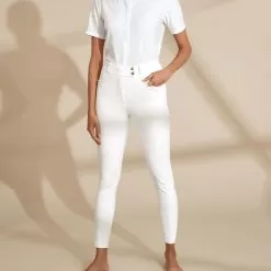 Kit Knee Grip Breeches - White