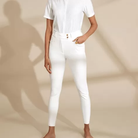 Kit Knee Grip Breeches - White 1 Kit Knee Grip Breeches - White