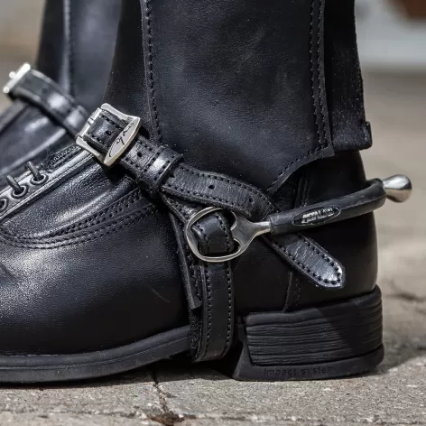 Black Leather Spur Straps 1 Black Leather Spur Straps