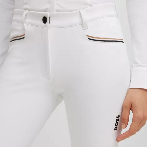 Hazel Knee Grip Breeches - White 3 Hazel Knee Grip Breeches - White - Image 3