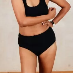 Coni Sporty High Waist Knickers - Light Absorbency - Black -Equestrian Equipment Shop NX02 4 m