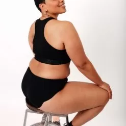 Susie Sporty Hip Hugger Knickers - Medium Absorbency - Black 14 Susie Sporty Hip Hugger Knickers - Medium Absorbency - Black -Equestrian Equipment Shop NX03 7 m