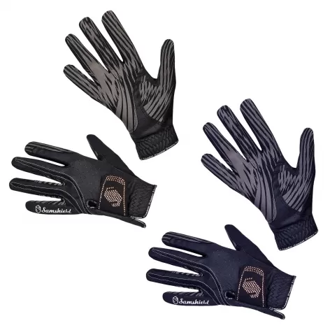 V-Skin Rose Gold Crystal Gloves 1 V-Skin Rose Gold Crystal Gloves