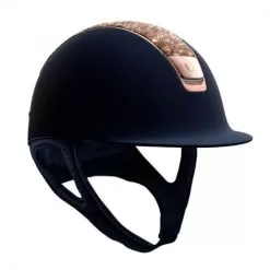 Navy Shadowmatt With Rose Gold Crystal Fabric Top