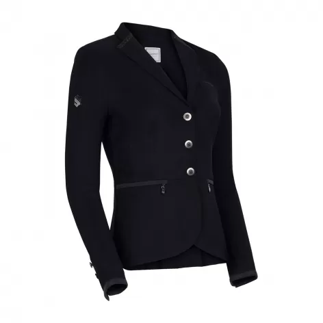 Victorine Crystal Fabric Show Jacket - Black 1 Victorine Crystal Fabric Show Jacket - Black