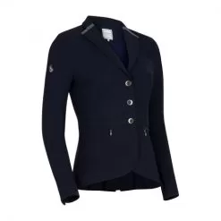 Victorine Crystal Fabric Show Jacket - Navy