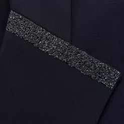 Victorine Crystal Fabric Show Jacket - Navy -Equestrian Equipment Shop SH327 3 m