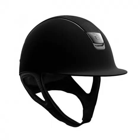 Black Shadowmatt Riding Hat With Metallic Rose Crystal Shield 2 Black Shadowmatt Riding Hat With Metallic Rose Crystal Shield - Image 2