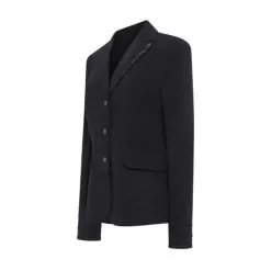 Louisa Crystal Flower Show Jacket - Black