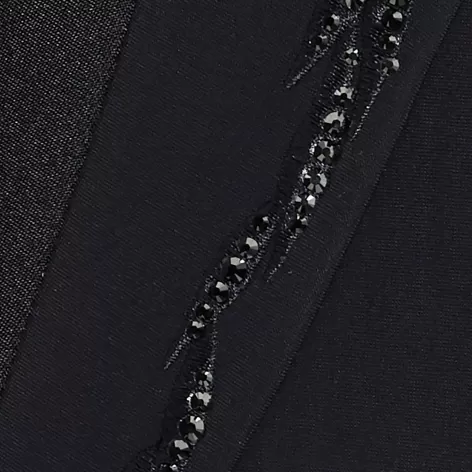 Louisa Crystal Flower Show Jacket - Black 3 Louisa Crystal Flower Show Jacket - Black - Image 3