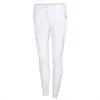 Clara High Waist Knee Grip Breeches - White