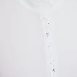 Juliette Flower Jewellery Show Shirt - White -Equestrian Equipment Shop SH647 3 m