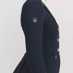 Victorine Crystal Intarsia Show Jacket - Navy/Champagne 5 Victorine Crystal Intarsia Show Jacket - Navy/Champagne -Equestrian Equipment Shop SH666 3 m
