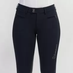 Diane Boreal Full Grip Breeches - Navy/Metal Eclipse -Equestrian Equipment Shop SH672 3 m