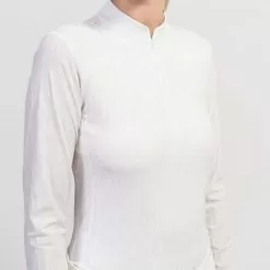 Louisella Show Shirt - White Leaf -Equestrian Equipment Shop SH685 3 m