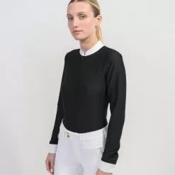 Louisella Show Shirt - Black Texturised