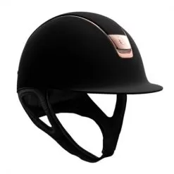 Shadowmatt Riding Hat With Rose Gold Trim