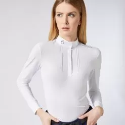 Casere Long Sleeve Show Shirt - White