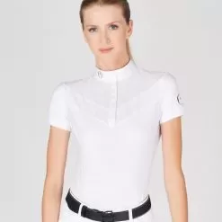 Simeri Show Shirt - White -Equestrian Equipment Shop VST92 5 m