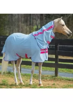 Amigo Bug Rug Pony - Azure/White