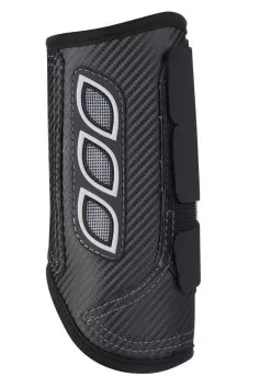 LeMieux Carbon Air XC Boots Front - Black -Equestrian Equipment Shop carbonxc4rdy