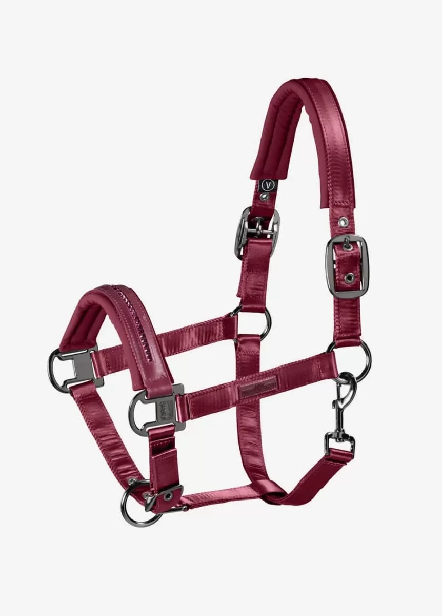 Eskadron Satin Headcollar - Rustic Red 1 Eskadron Satin Headcollar - Rustic Red