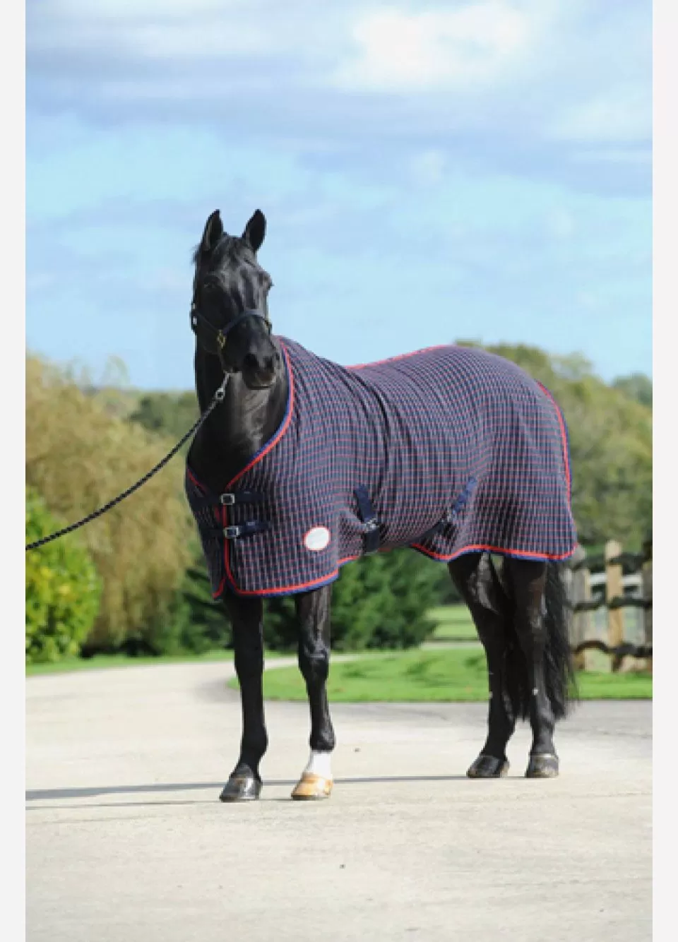 Weatherbeeta Waffle Cooler Rug - Navy/Red/White 1 Weatherbeeta Waffle Cooler Rug - Navy/Red/White