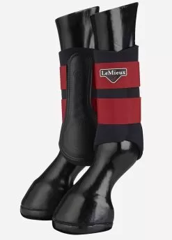 LeMieux Grafter Brushing Boots - Chilli Red