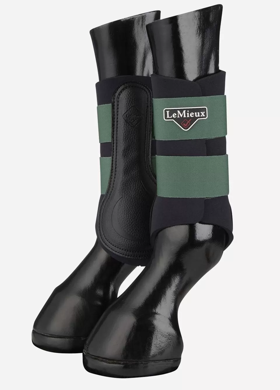 LeMieux Grafter Brushing Boots - Hunter Green 1 LeMieux Grafter Brushing Boots - Hunter Green