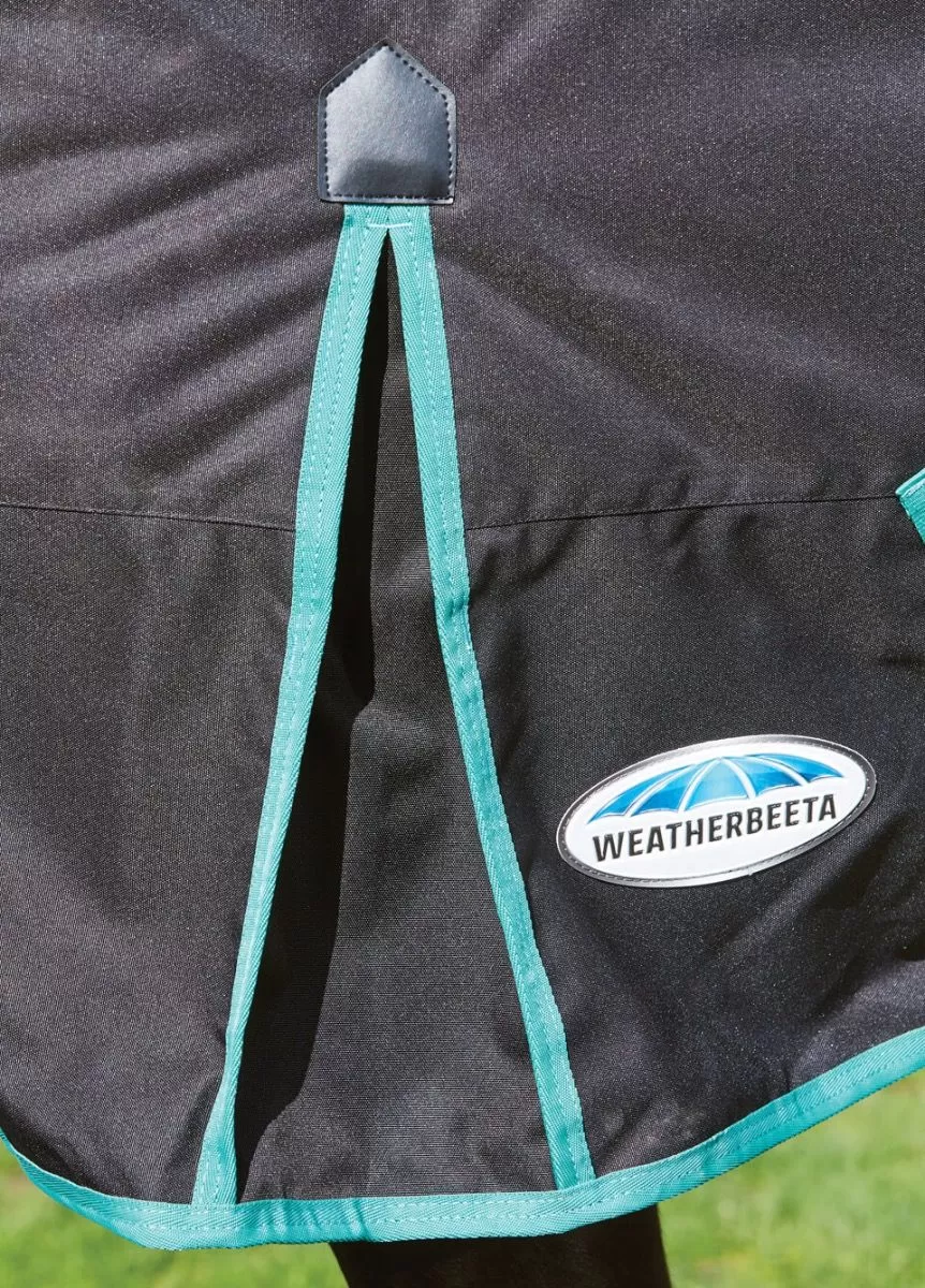 Weatherbeeta Green-Tec 900D Detach-A-Neck Heavy Turnout - Black/Bottle Green 2 Weatherbeeta Green-Tec 900D Detach-A-Neck Heavy Turnout - Black/Bottle Green - Image 2