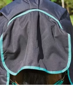 Weatherbeeta Green-Tec 900D Detach-A-Neck Lite Plus Turnout - Black/Bottle Green -Equestrian Equipment Shop greentechfeatures6rdy 2