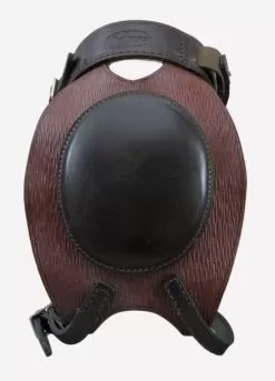 E Jeffries Leather Skeleton Knee Boots - Havana