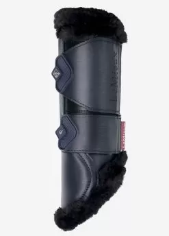 LeMieux Fleece Edged Mesh Brushing Boot - Twilight Navy -Equestrian Equipment Shop lemieux fleece brush boot twilight navy 3rdy