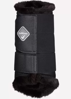 LeMieux Fleece Lined Brushing Boots - Black