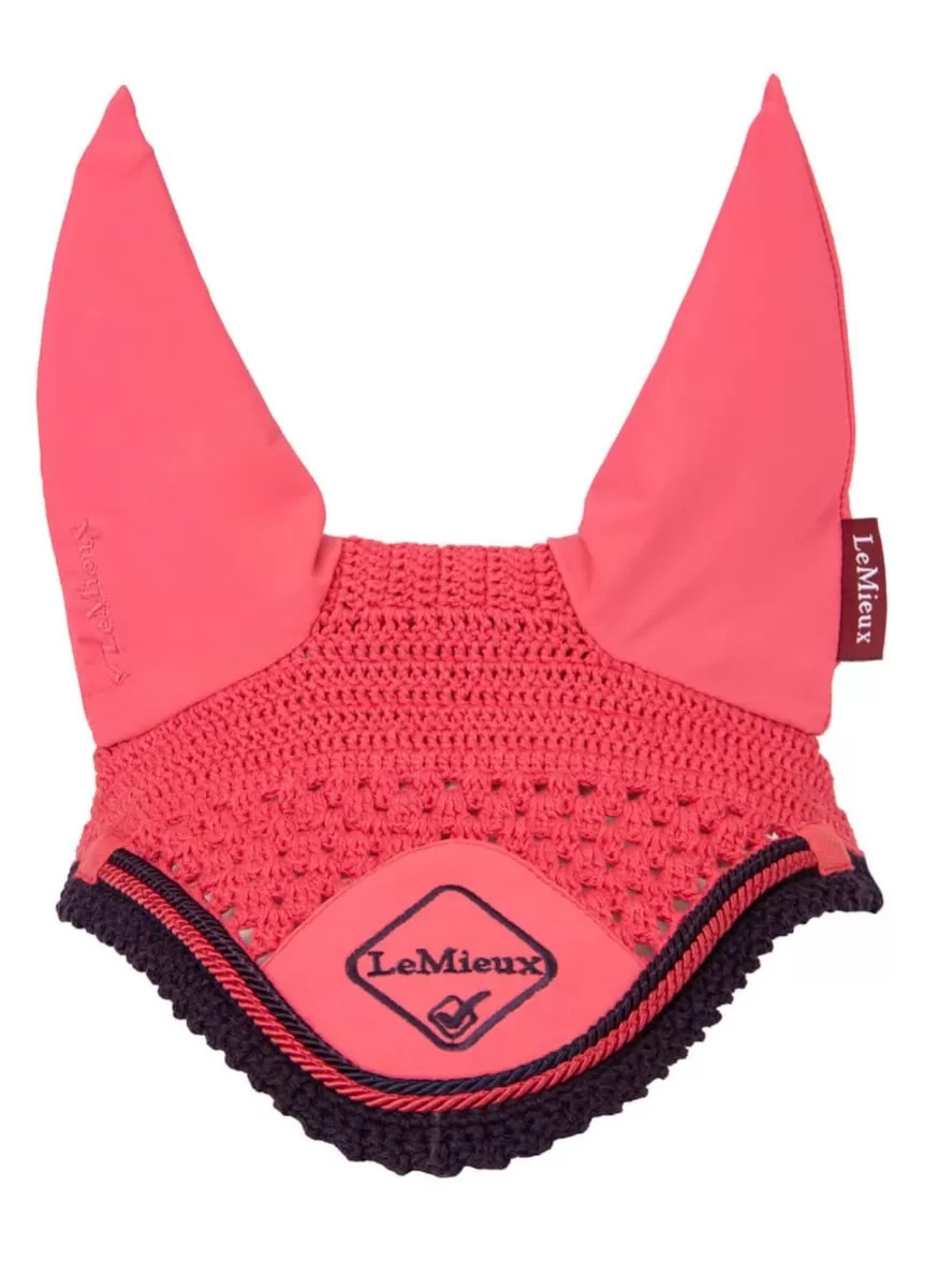 LeMieux Classic Fly Hood - Papaya 2 LeMieux Classic Fly Hood - Papaya - Image 2