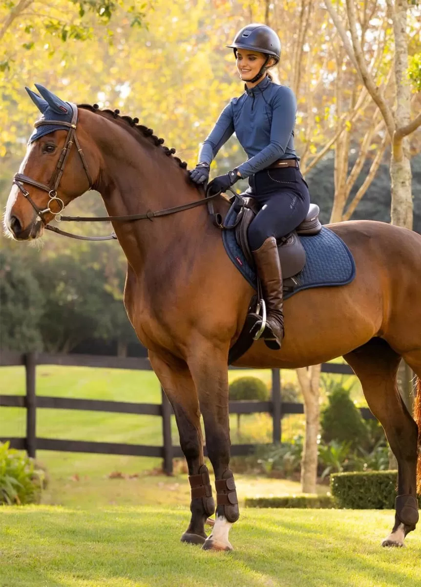 LeMieux Suede CC Square - Atlantic 2 LeMieux Suede CC Square - Atlantic - Image 2