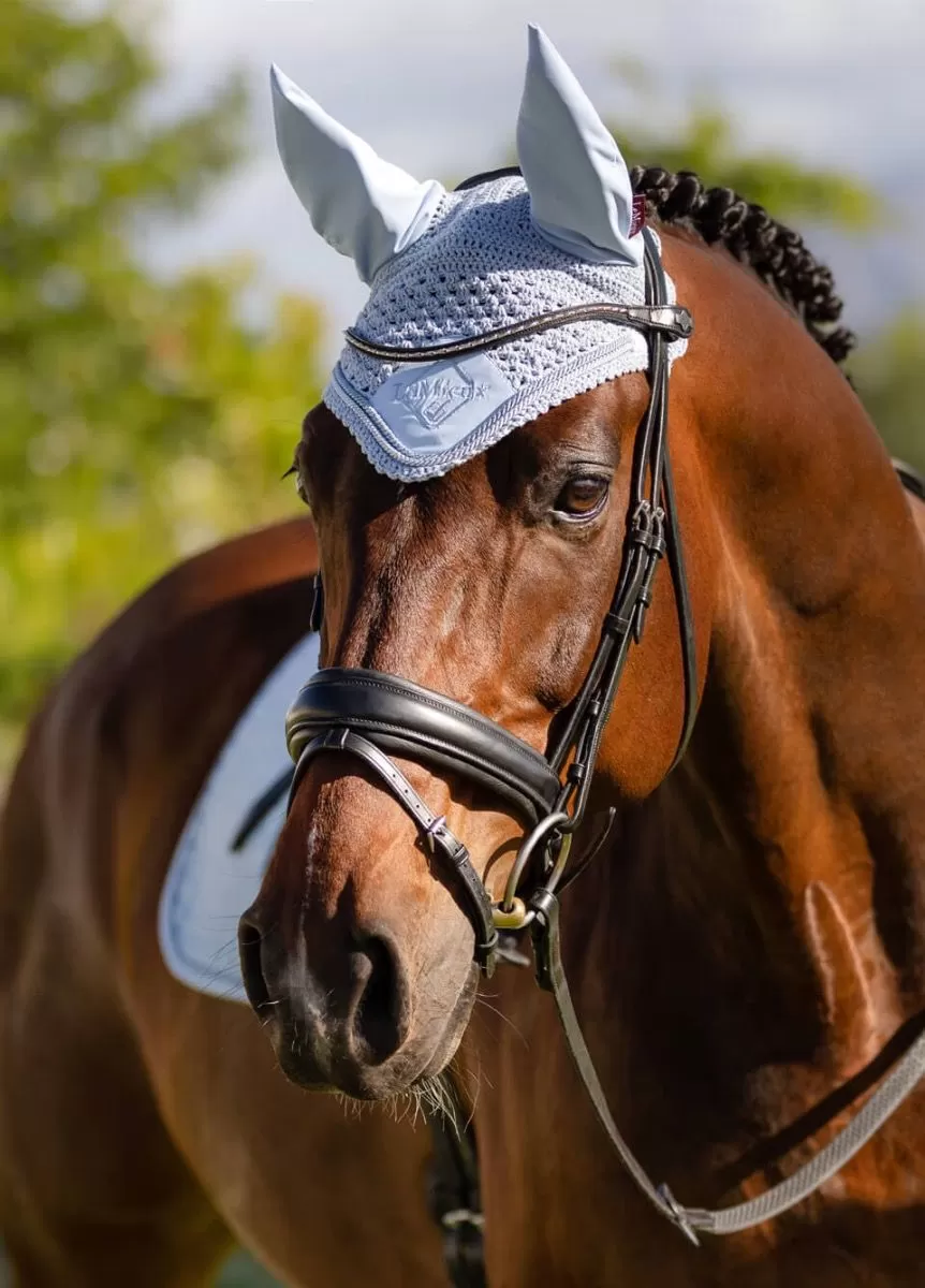 LeMieux Classic Fly Hood - Mist 2 LeMieux Classic Fly Hood - Mist - Image 2