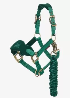 LeMieux Mini Vogue Headcollar & Leadrope - Evergreen