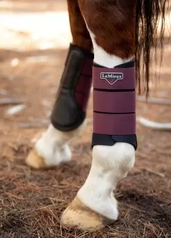 LeMieux Grafter Brushing Boots - Rioja -Equestrian Equipment Shop lmbootrioja6rdy
