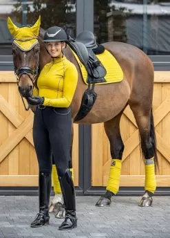 LeMieux Suede Dressage Square - Dijon 7 LeMieux Suede Dressage Square - Dijon -Equestrian Equipment Shop lmdressdijon4rdy