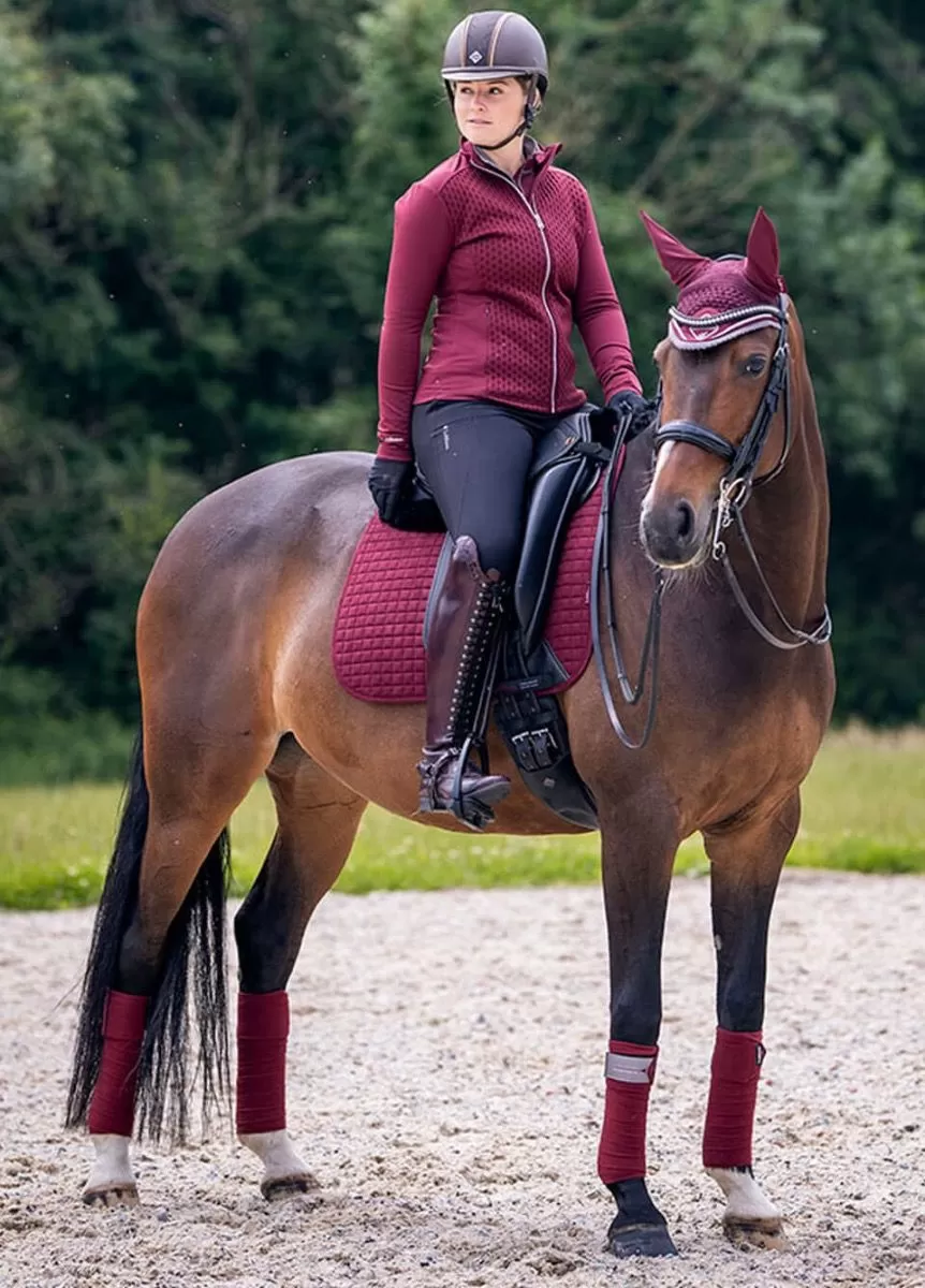 LeMieux Suede Dressage Square - Rioja 2 LeMieux Suede Dressage Square - Rioja - Image 2