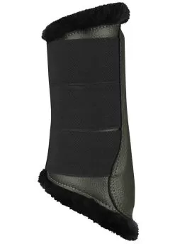 LeMieux Fleece Brushing Boots - Oak -Equestrian Equipment Shop lmfleecebootoak4rdy