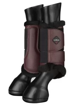 LeMieux Fleece Brushing Boots - Rioja